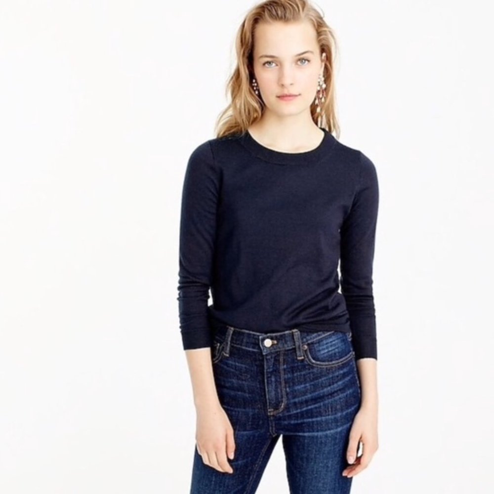 J. Crew Tippi Sweater - Merino Wool - Navy - Size S